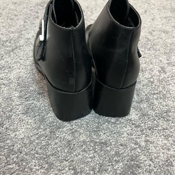 Bass Black Leather Ankle Boots - Picture 3 of 8